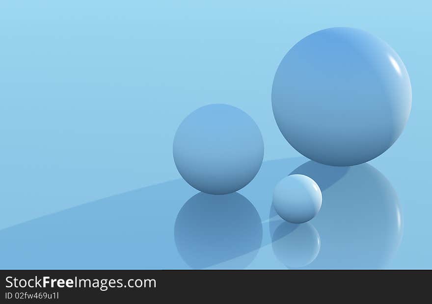 Abstract composition from a spheres