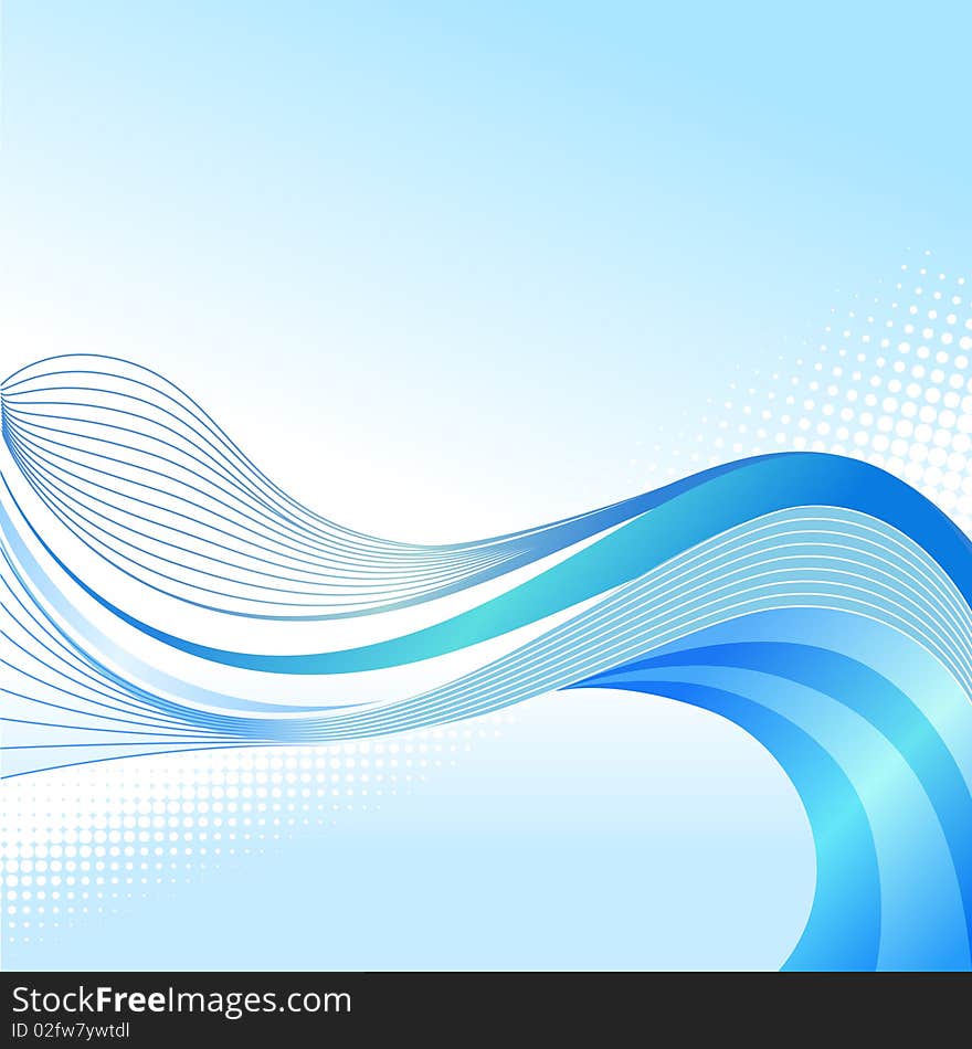 Abstract style blue background vector. Abstract style blue background vector