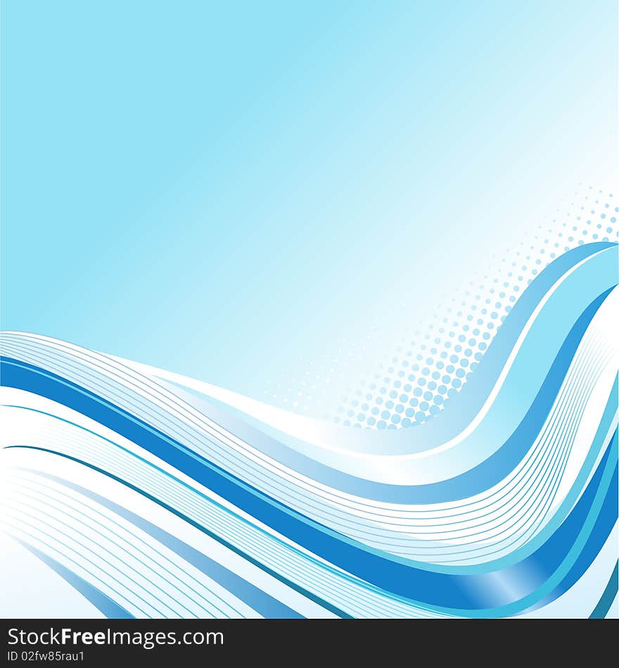 Abstract style blue background vector. Abstract style blue background vector