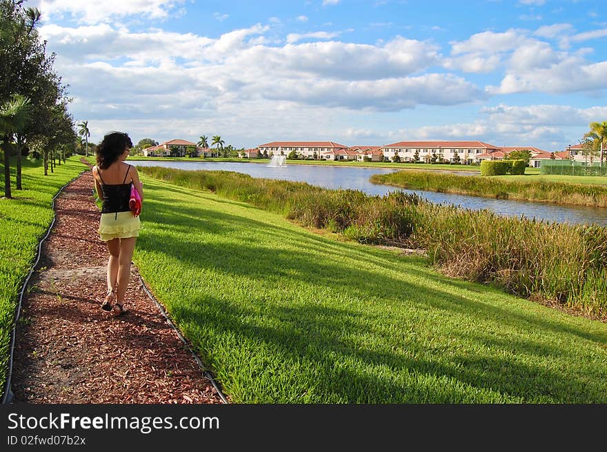 Walking woman