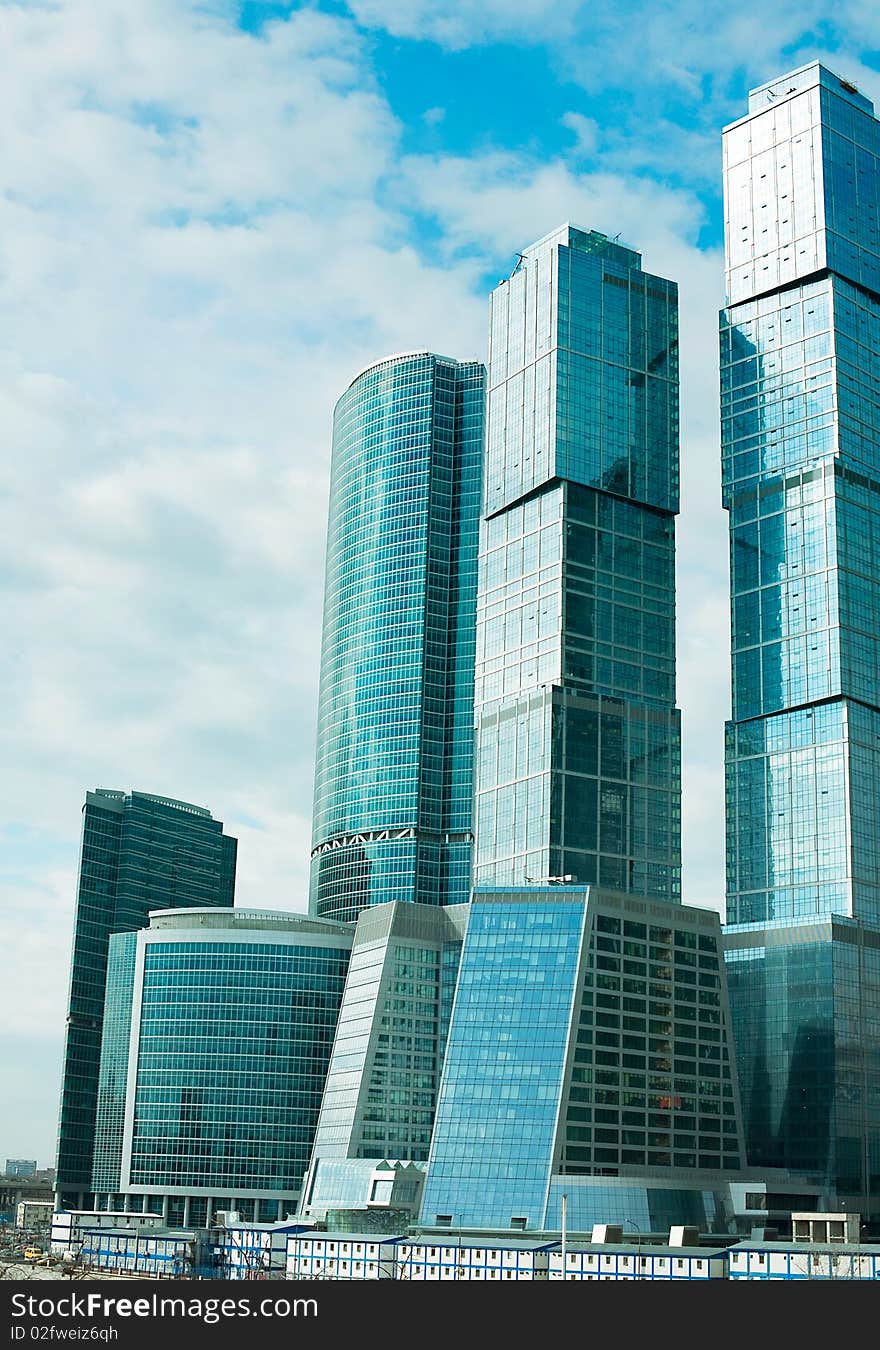 Modern skyscrapers