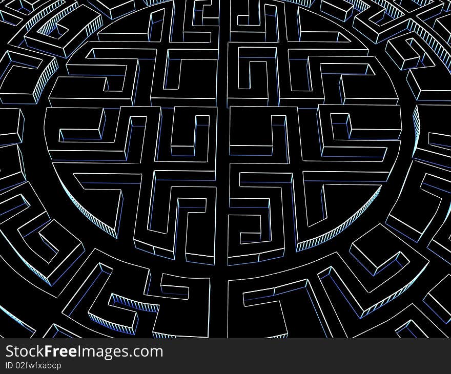 Round labyrinth