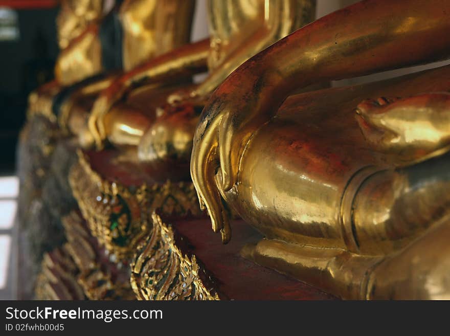 Hand of Buddha at Wat Pho, Thailand.