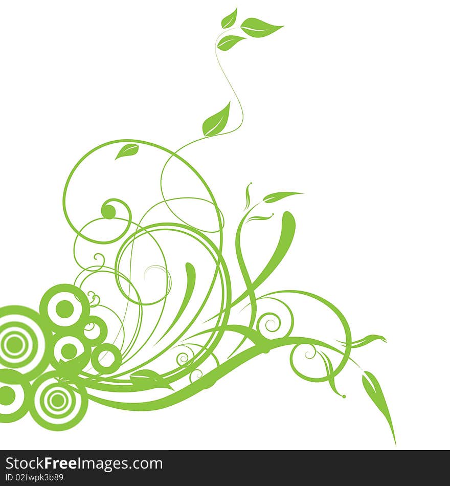 Abstract flowers background with place for your text. Abstract flowers background with place for your text