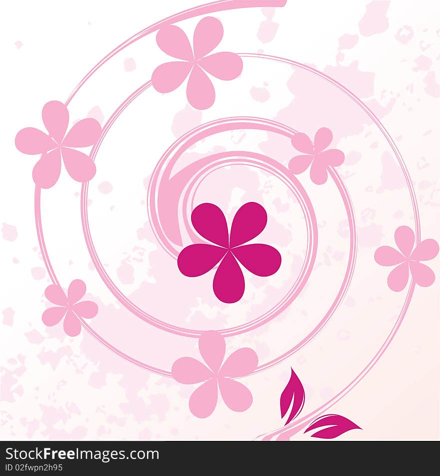 Abstract flowers background with place for your text. Abstract flowers background with place for your text