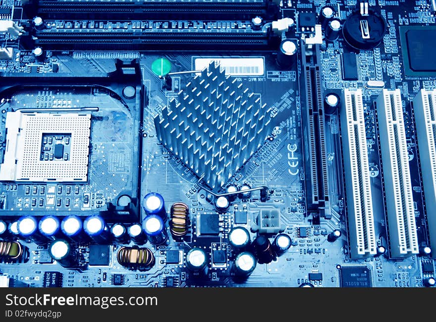 Close Up Mother Board