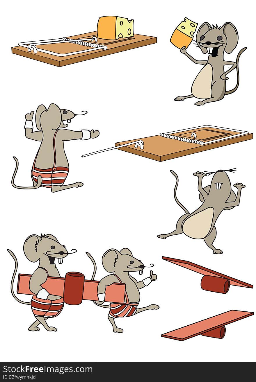 A funny mouse set