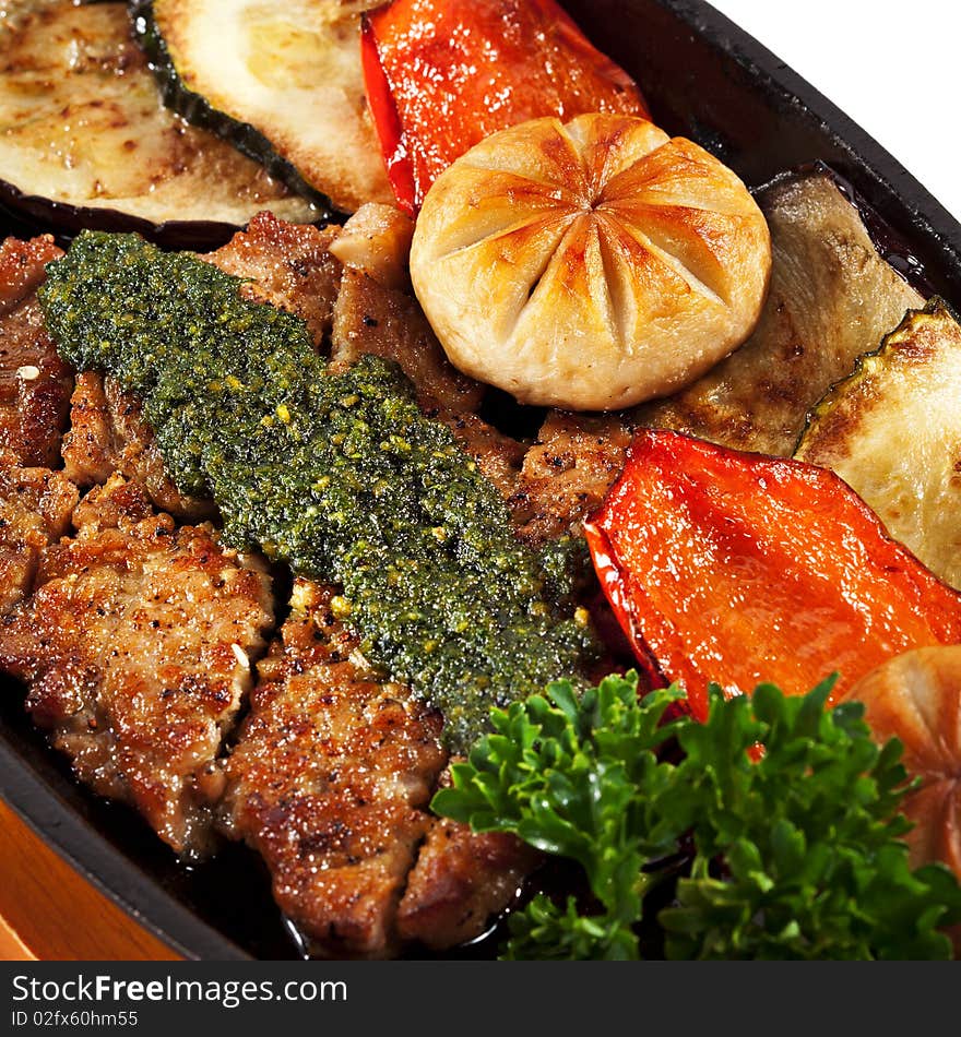 Japanese Cuisine - Pork with Vegetables