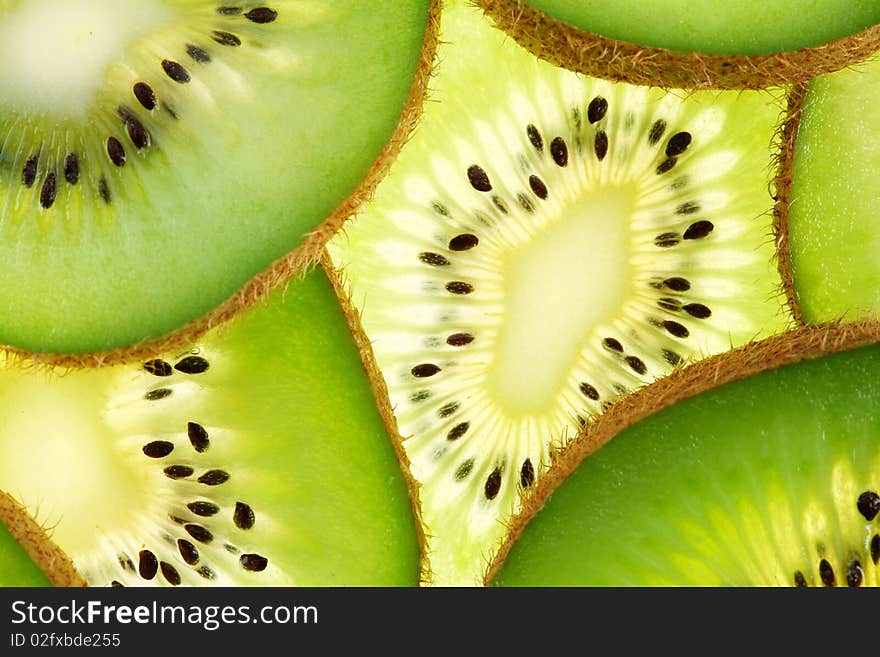 Cross sections of kiwi