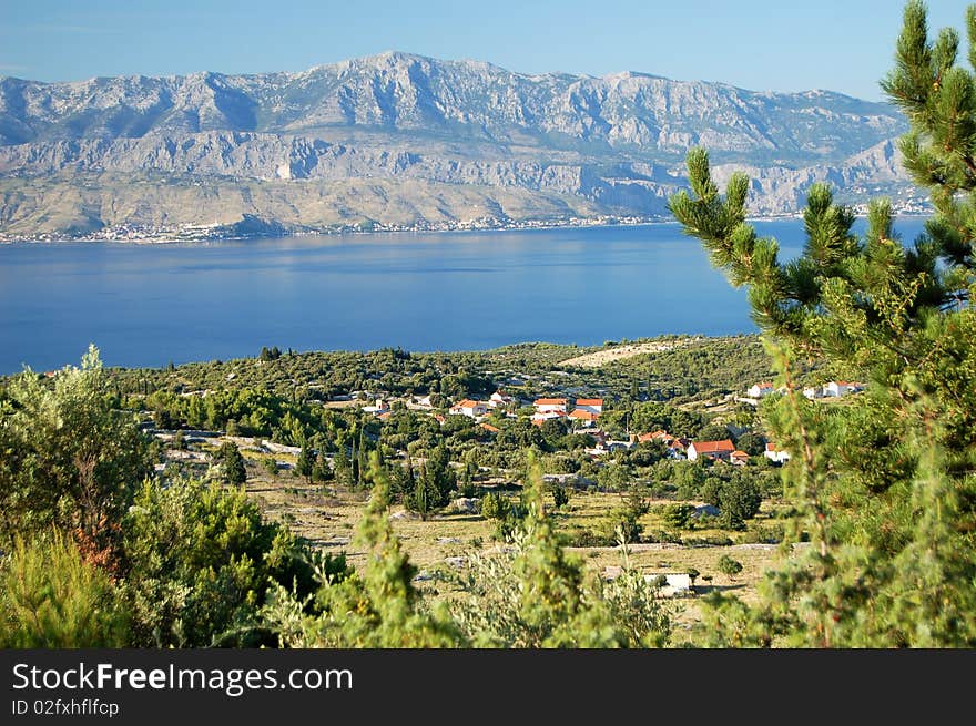 Spectacular view on Bracki channel, Croatia