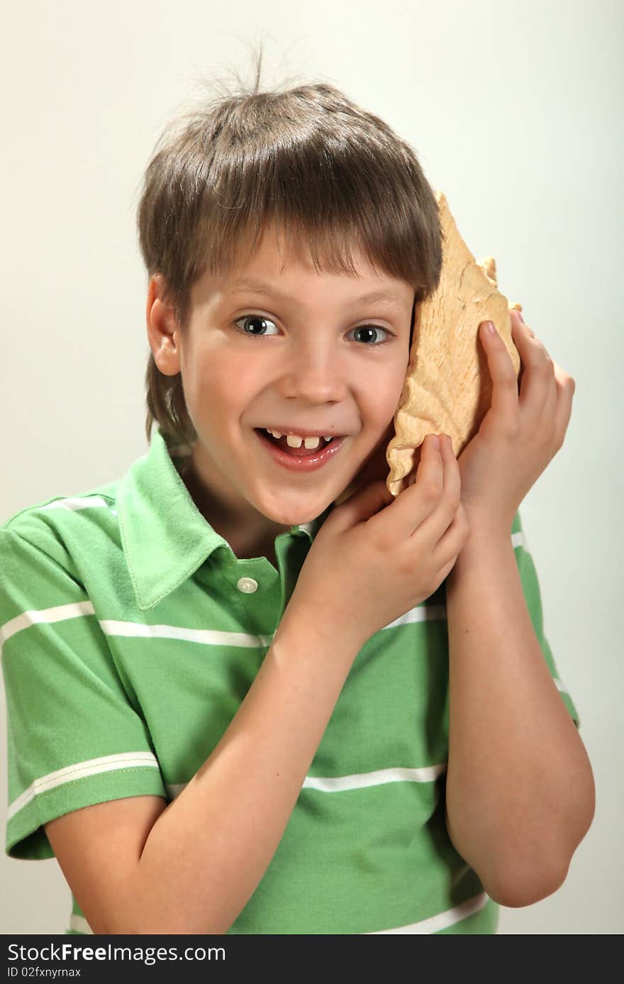 Boy With Seashell