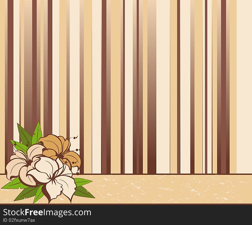 Background with  flowers.