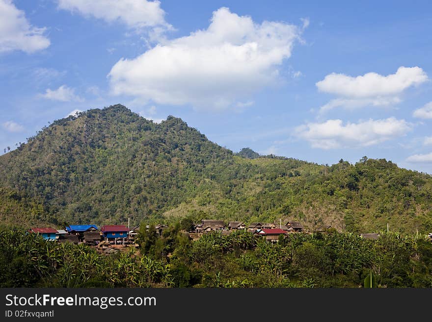 The Small Village in Laos