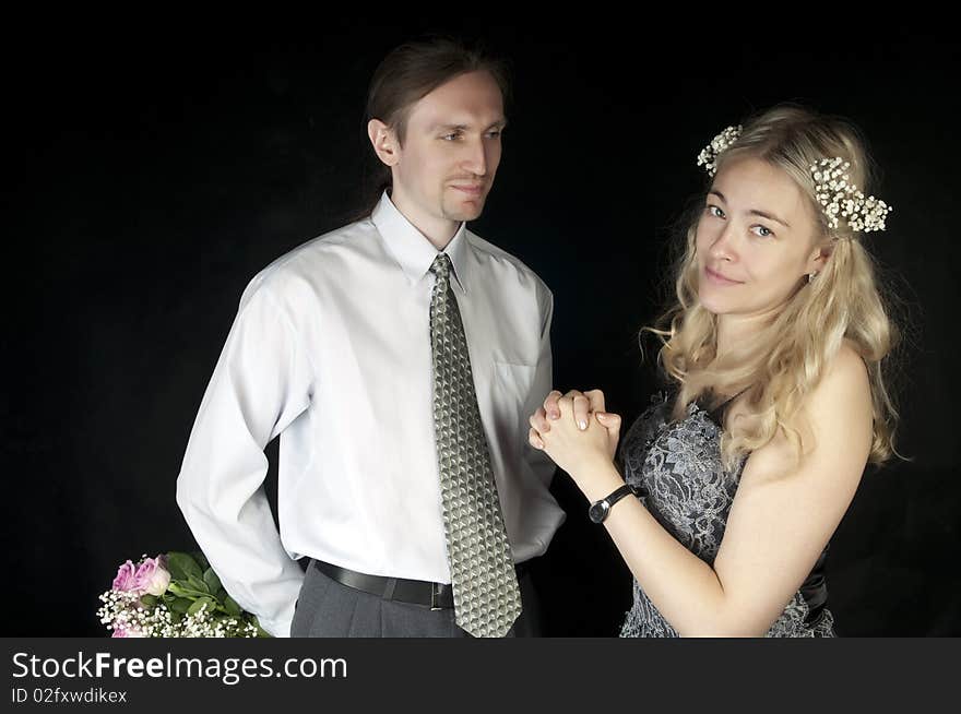 Studio portraits, a series of wedding pictures