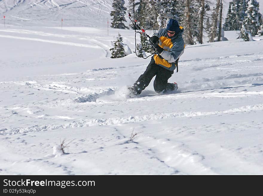 Kite skier