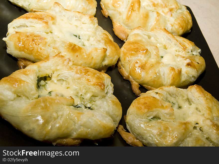 French Croissant With Spinach