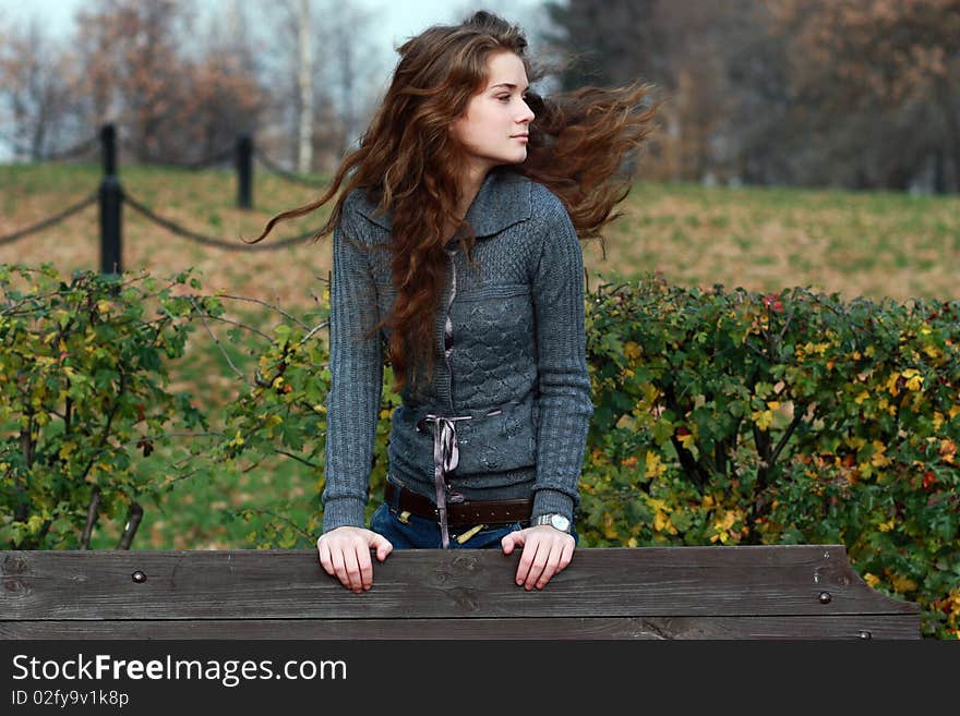 Beautiful woman on outdoor