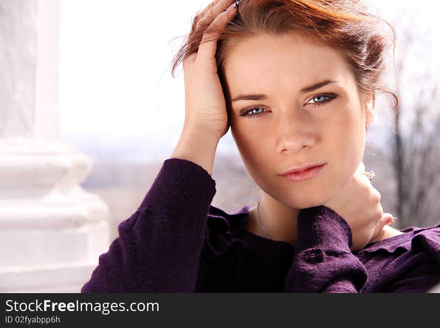 Portrait of young  woman