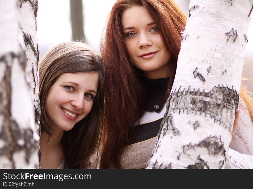 Two young women