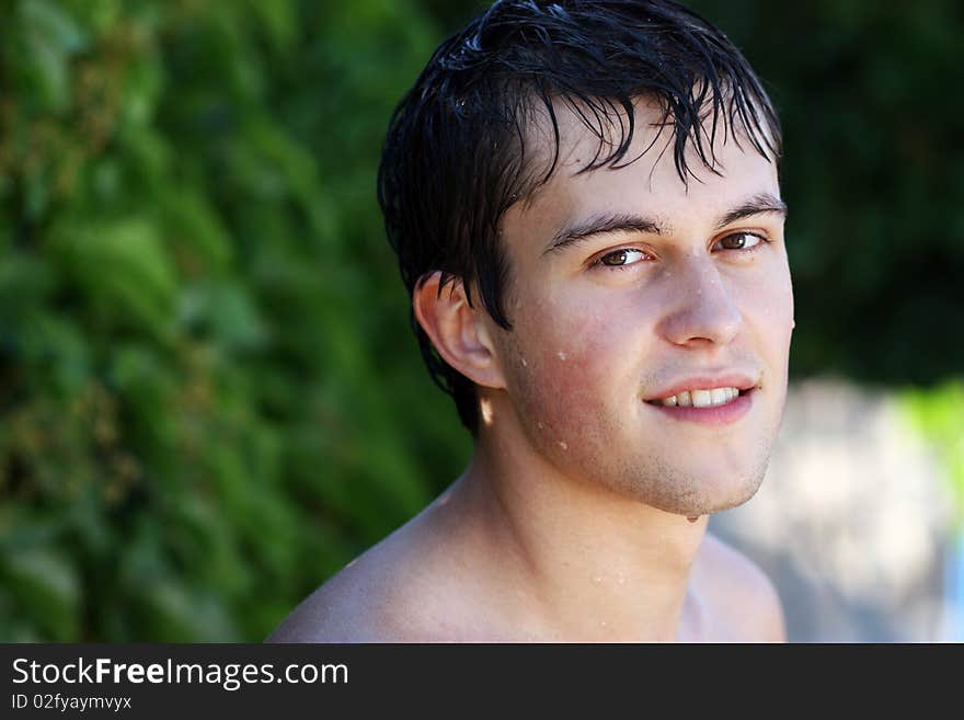 Portrait of a handsome young man. Portrait of a handsome young man