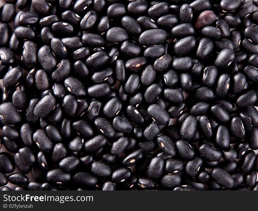 Texture of small black beans. Image of raw food