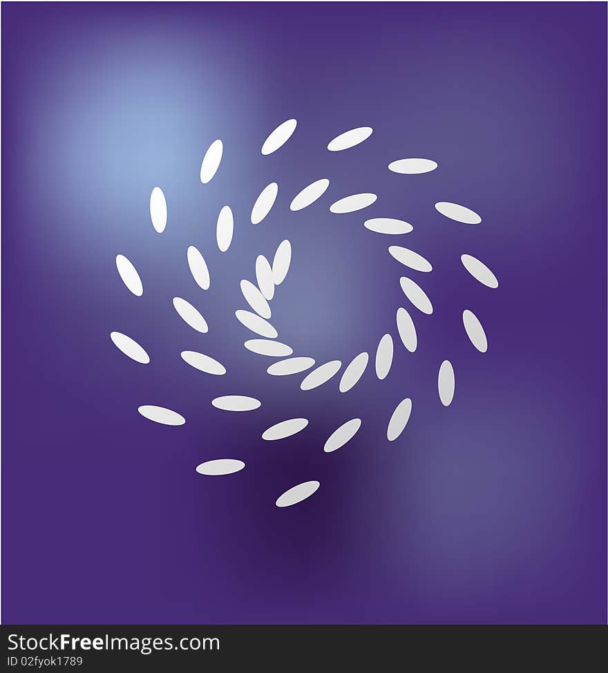 Abstract spiral in purple tone