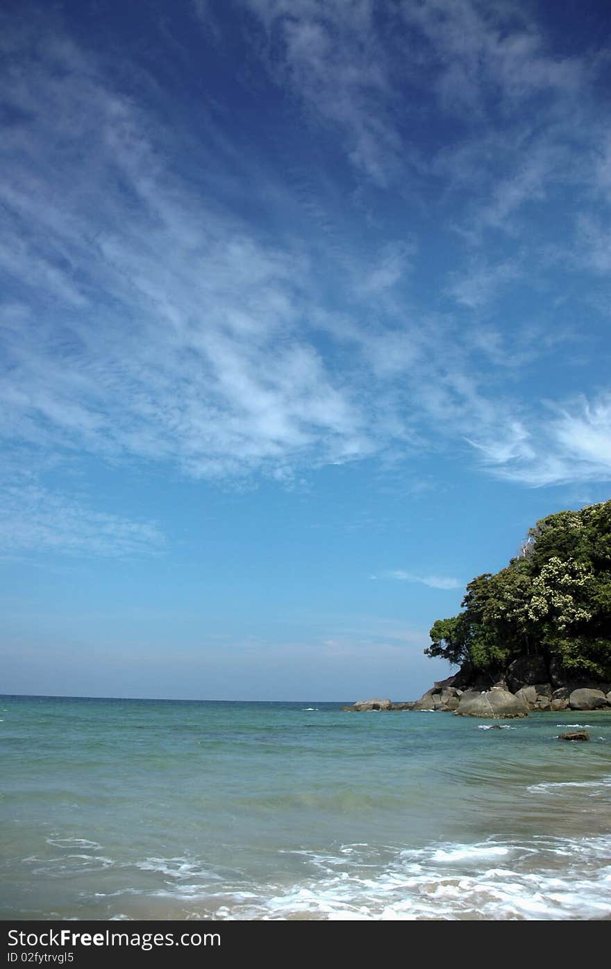 Sky, sea island at Phangnga. Sky, sea island at Phangnga