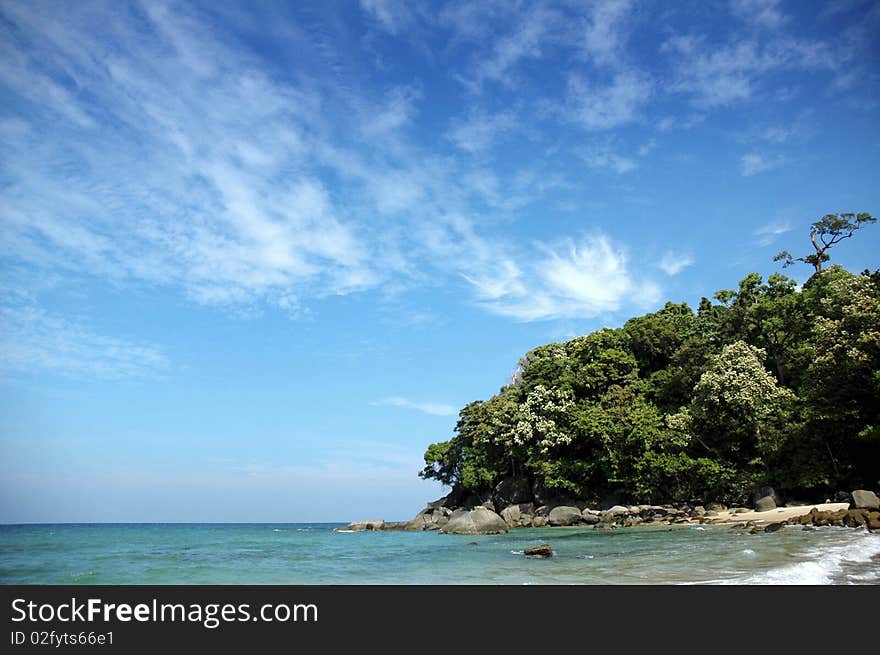 Sky, sea island at Phangnga. Sky, sea island at Phangnga