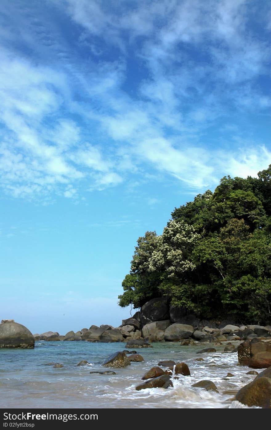 Sky, sea island at Phangnga. Sky, sea island at Phangnga