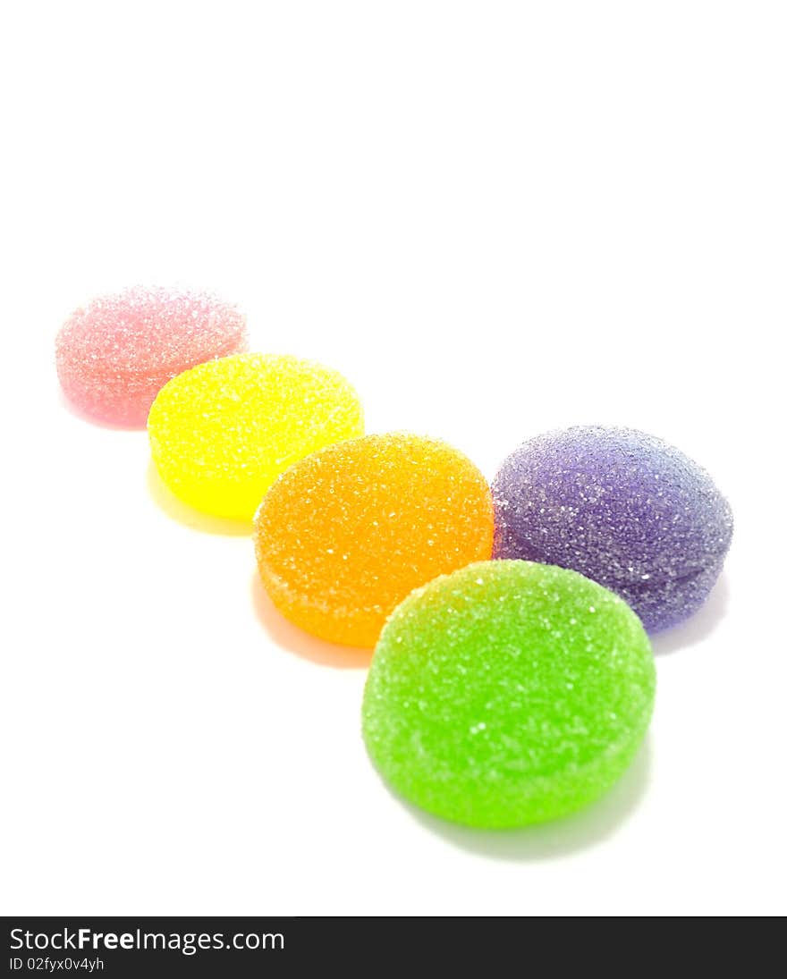 Colorful candy or sweets, soft