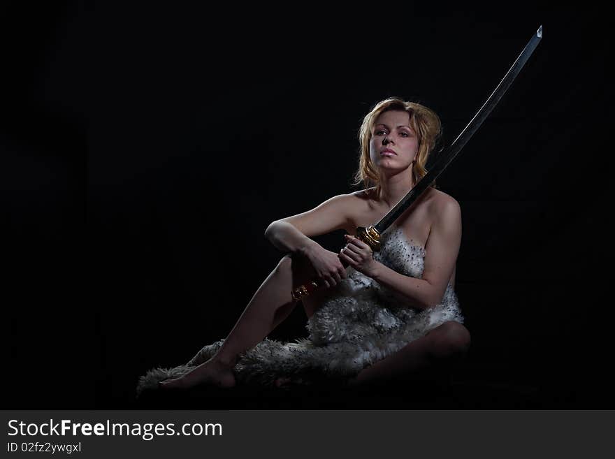 The girl with the Japanese sword