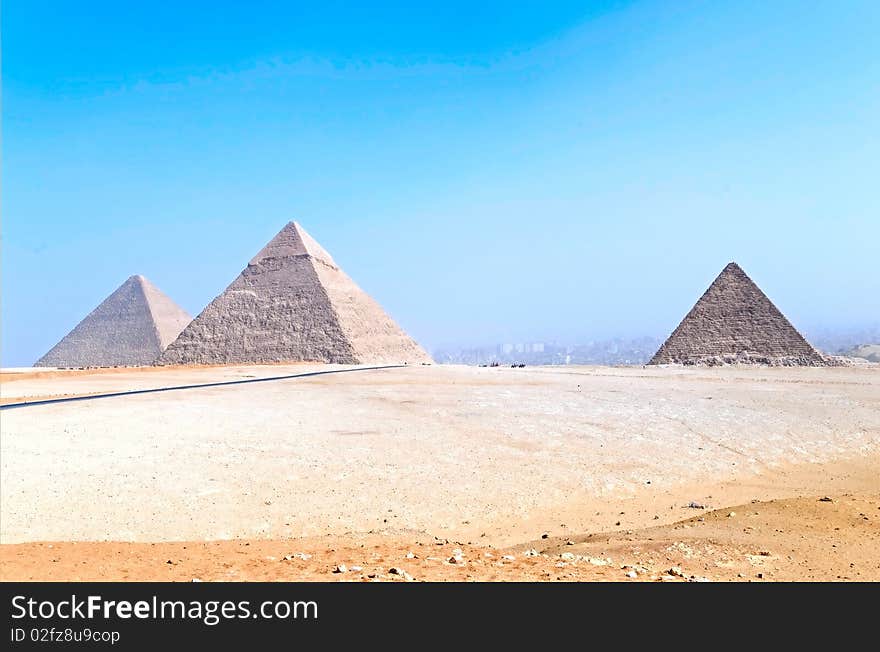 The pyramids of Giza, Egypt