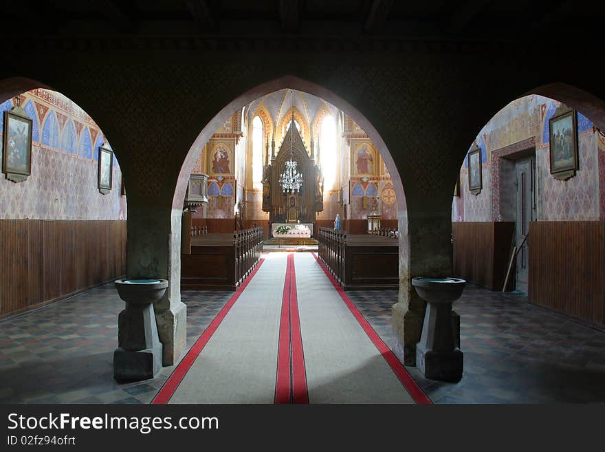 Interior of an old church