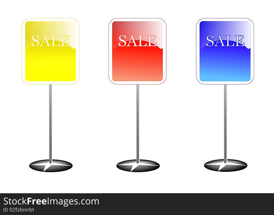 Colorful Sale Stands