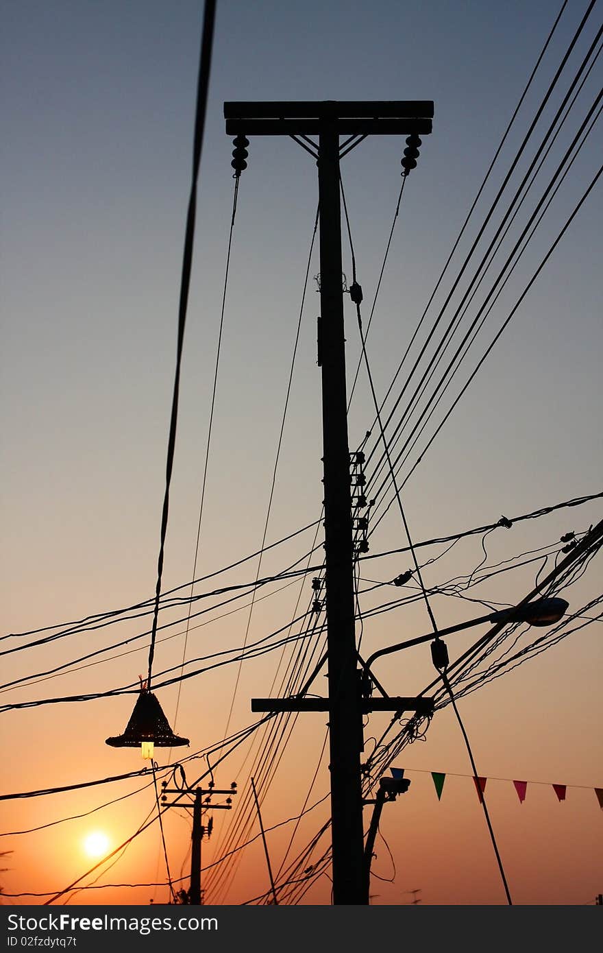 Sunset of Electricity Post