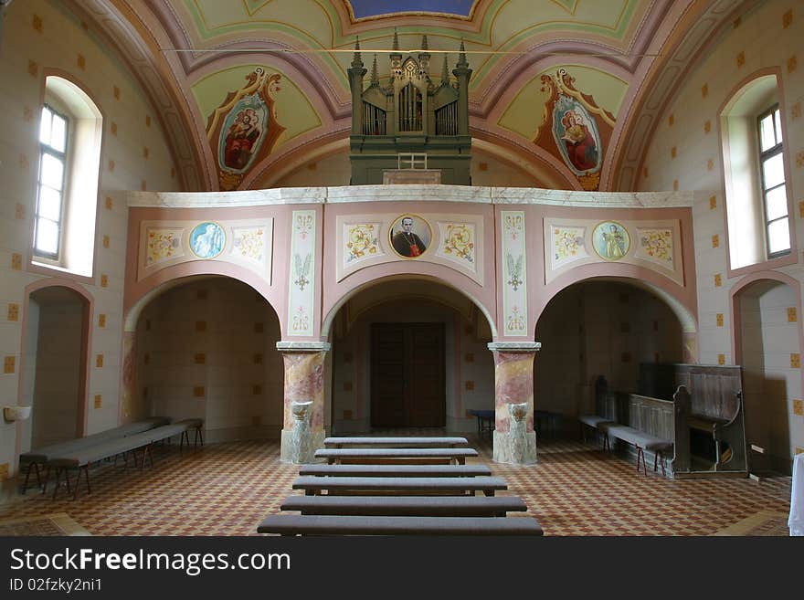 Choir in the old church