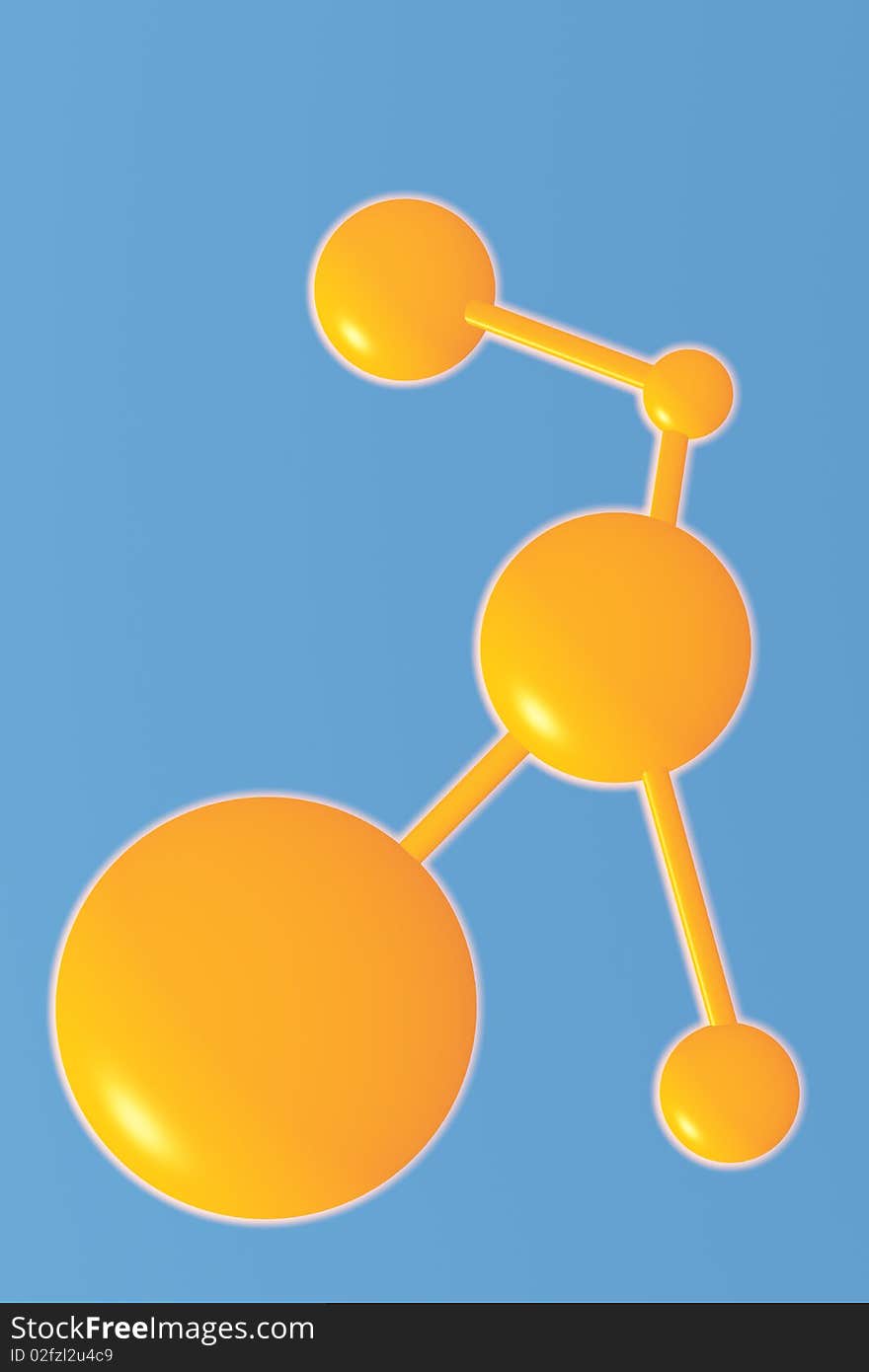 Molecular structure of organic substance. Molecular structure of organic substance