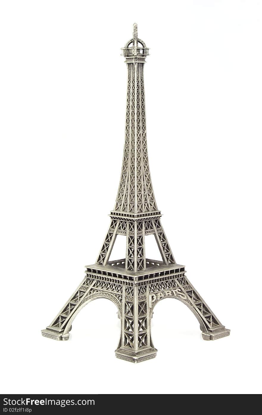 Figurine of Eiffel tower. A souvenir from Paris.