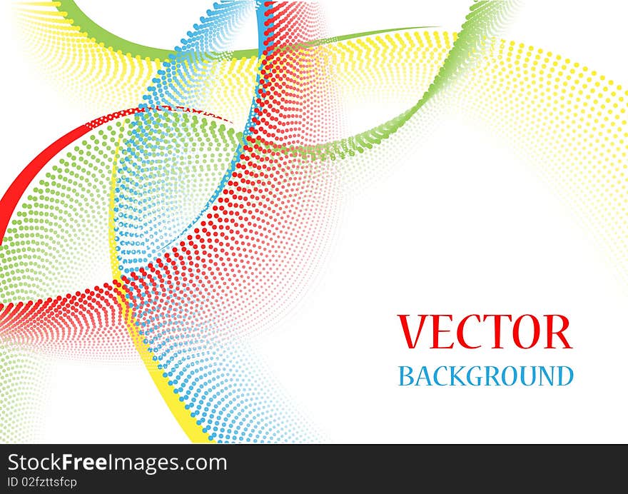 Beautiful abstract background with design elements. Vector