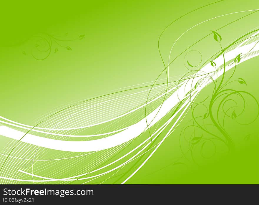 Floral green background with copy space. Floral green background with copy space