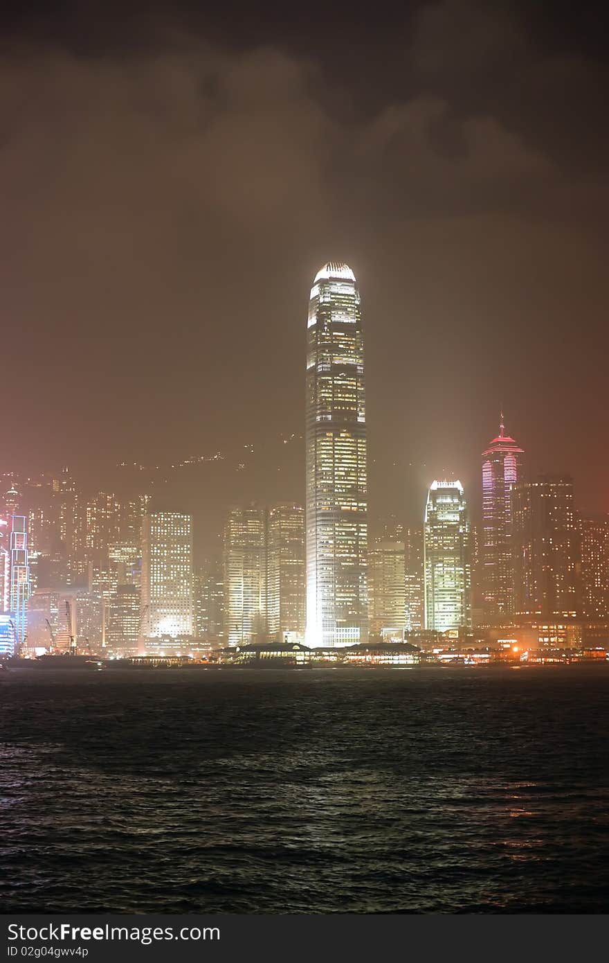 Hong Kong S Skyline At Night