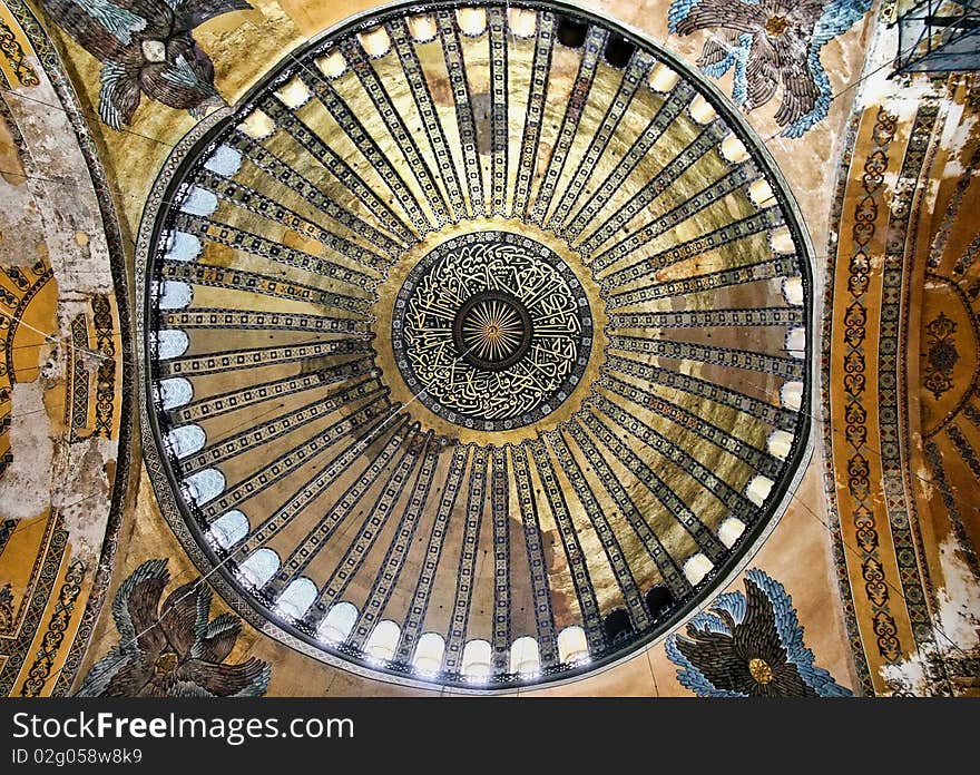 Hagia Sophia ceiling, Istanbul