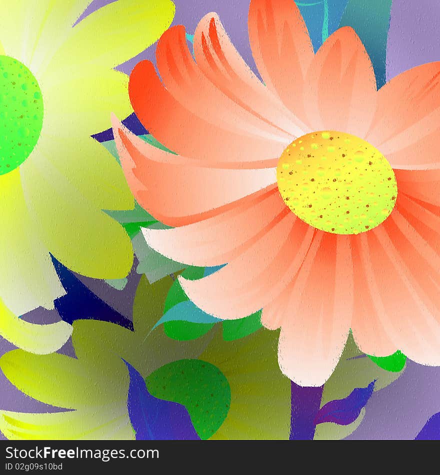 Abstract floral background, floral ornament , illustration. Abstract floral background, floral ornament , illustration