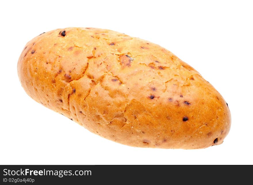 Fresh bread isolated on the white background