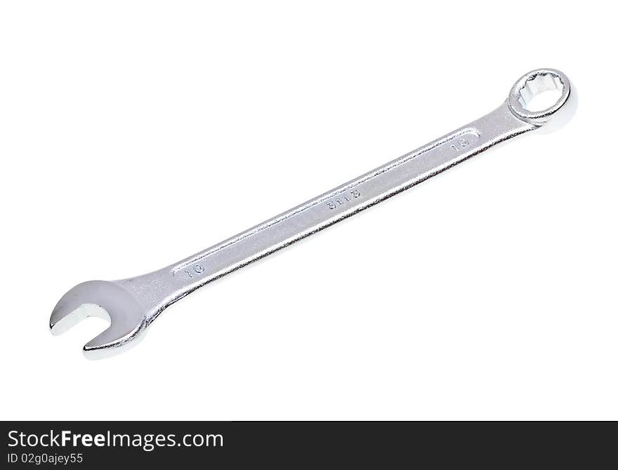 Wrench isolated on a white