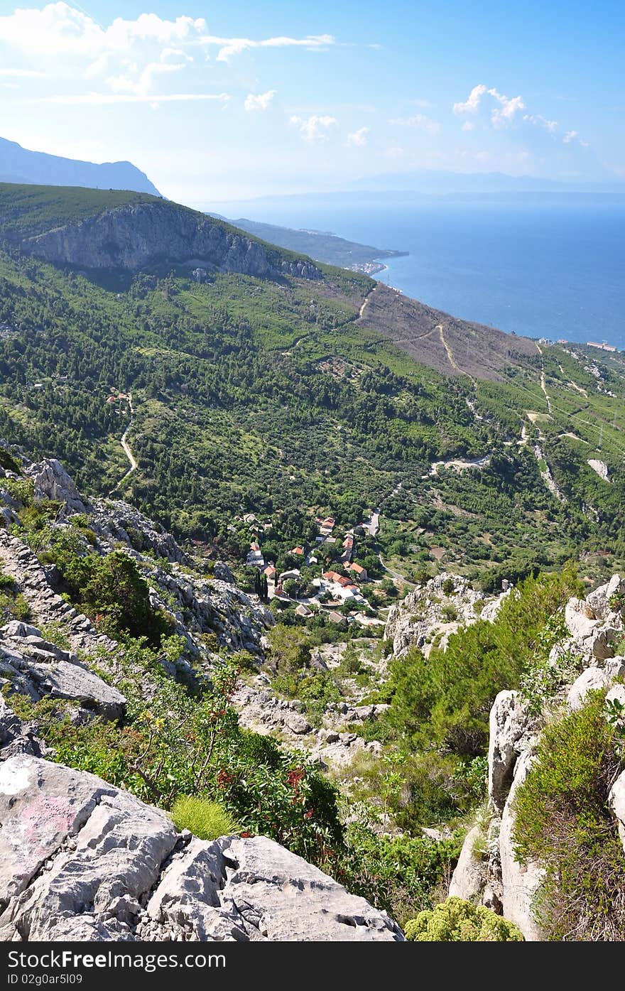 Village Kotisina in The National park Biokovo - Croatia.