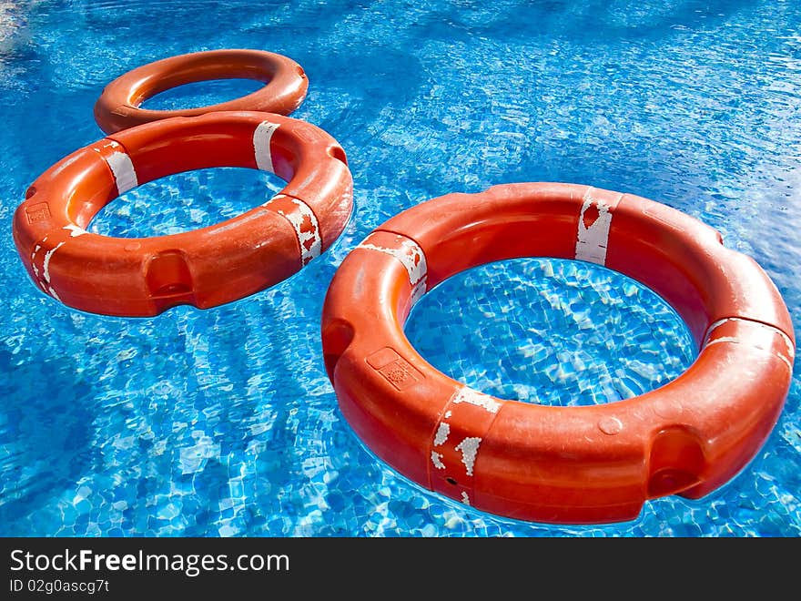 Floats in a pool