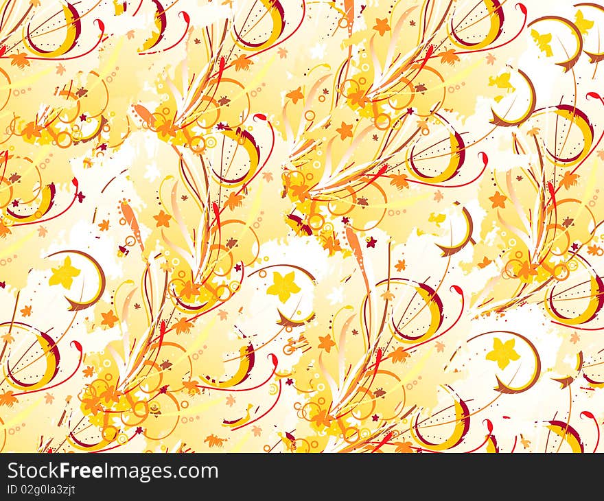 Beautiful floral ornament pattern, illustration. Beautiful floral ornament pattern, illustration