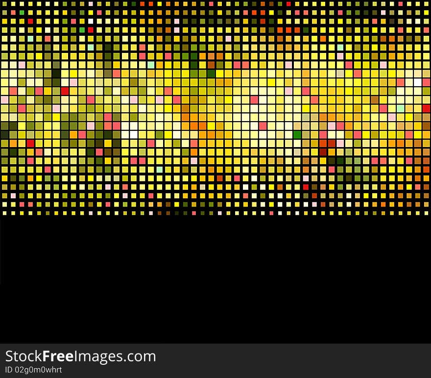 Abstract square pixel mosaic background. Abstract square pixel mosaic background