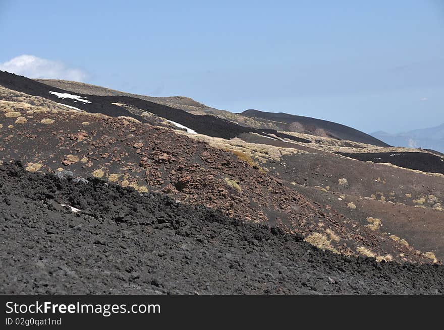 Volcano landscape